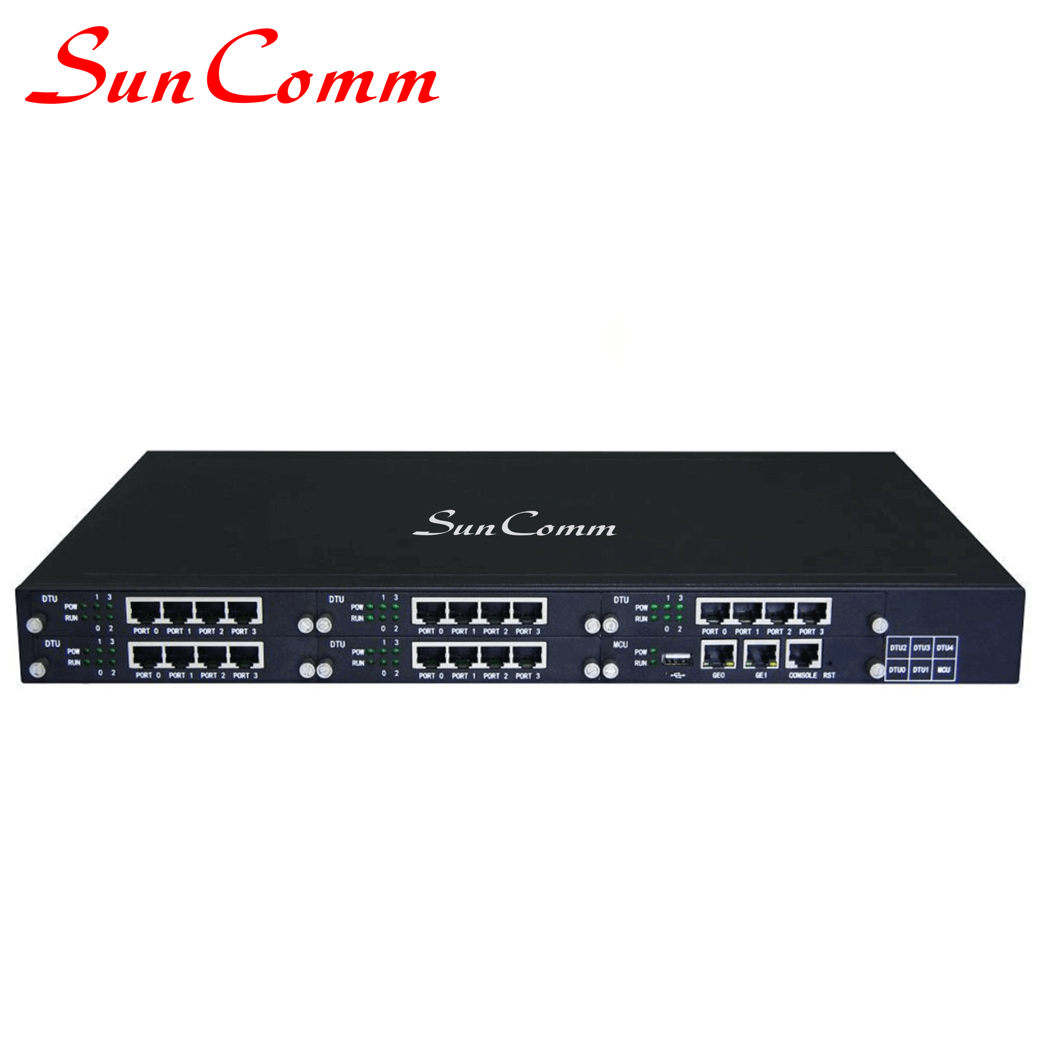 SC-5001-12E1 Trunk Gateway with 12 ISND PRI/ E1, support H.323/SIP protocol